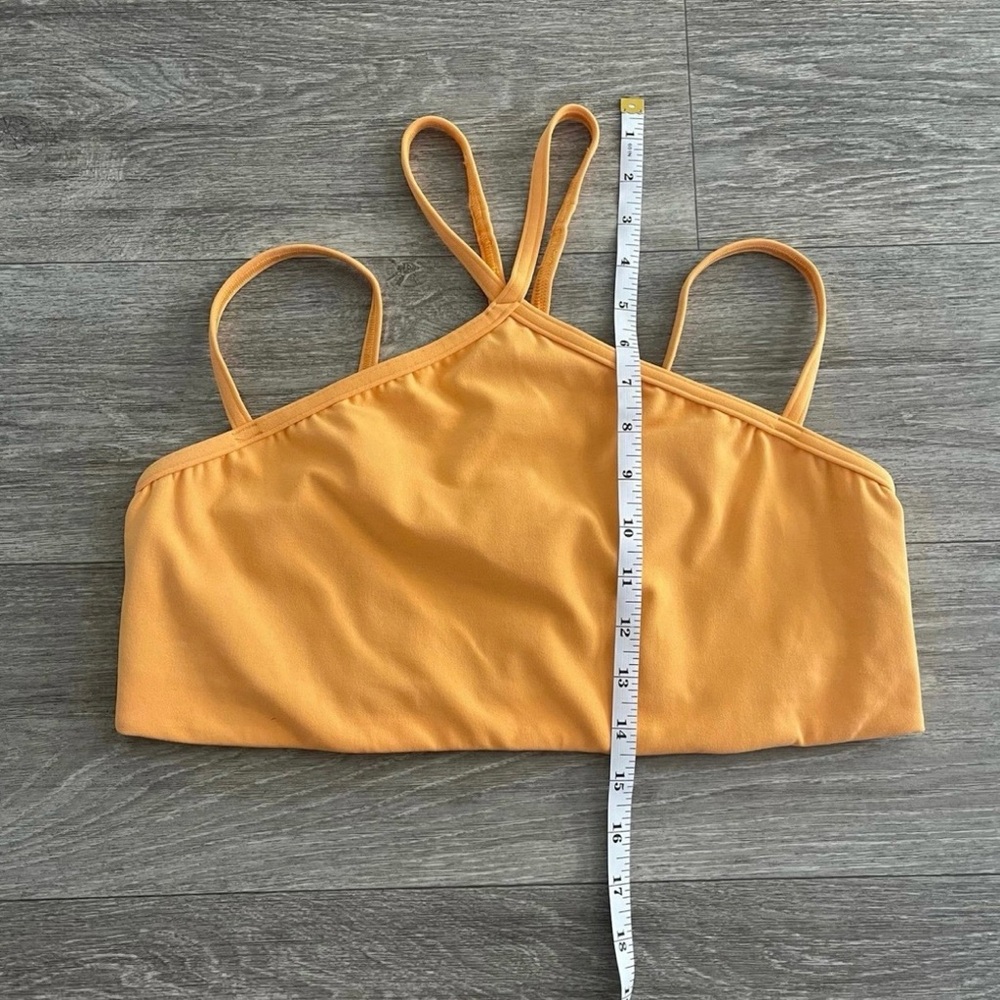 Lululemon Flow Y Strappy Bra Nulu Mango Dream - 14 - Picture 10 of 12